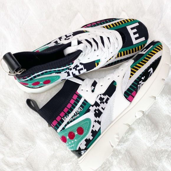 Valentino Shoes - VALENTINO Garavani Heroes Tribe sneakers - New